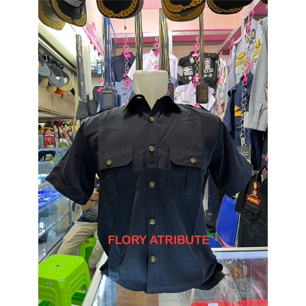 SERAGAM SAFARI SECURITY 1 STEL (BAJU DAN CELANA) LENGAN PENDEK