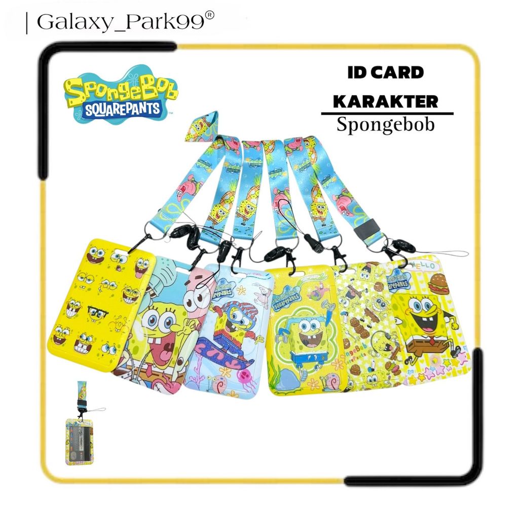 

Id Card Holder Karakter | Tali Gantungan Name Tag | Tempat Kartu Photocard | Name Tag Lanyard Karakter Spongebob [GLX]