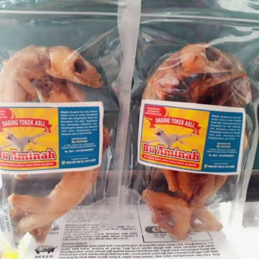 

daging tokek goreng bu Aminah gurih untuk gatal