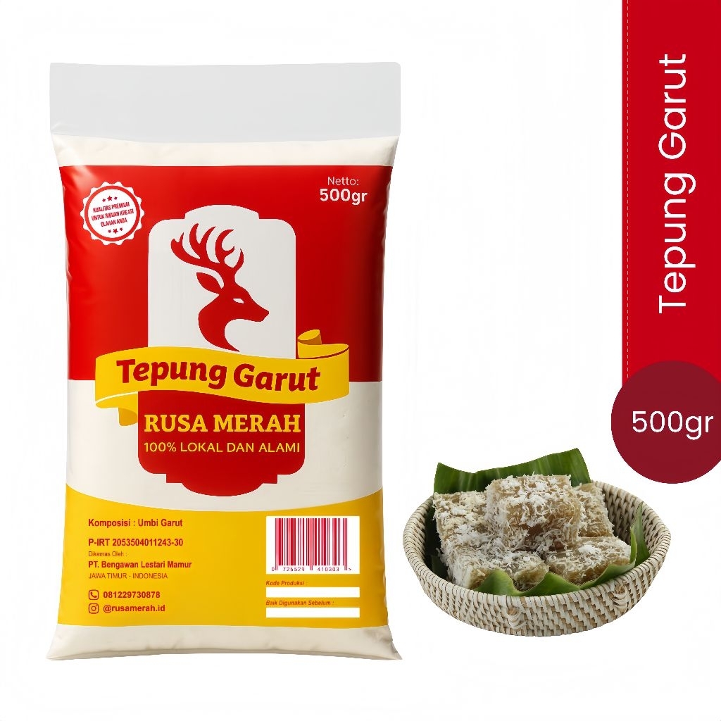 

TEPUNG GARUT RUSA MERAH 500gr - Moms & UMKM
