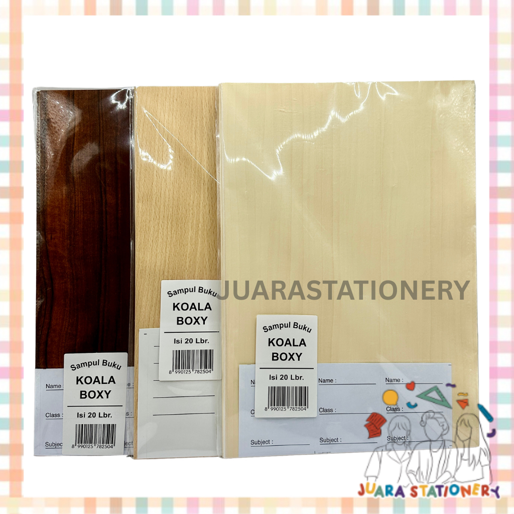 

(1373) JUARASTATIONERY Sampul Coklat Boxy Koala 20 lembar / Sampul Buku Coklat Sampul Coklat Besar