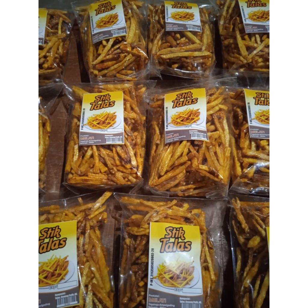 

Stik Talas Pedas Manis Camilan Renyah dan Lezat 100g 200g 500g 1kg