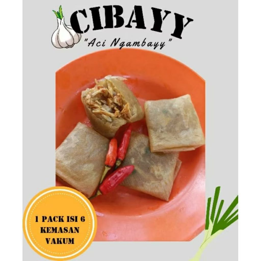 

Cibay (Aci Ngambay) isi Ayam&Baso | 6 Biji Kemasan Vakum