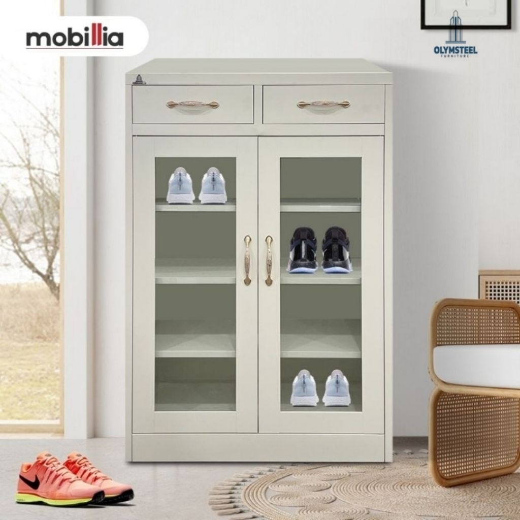 Lemari besi sepatu sandal rak sepatu besi