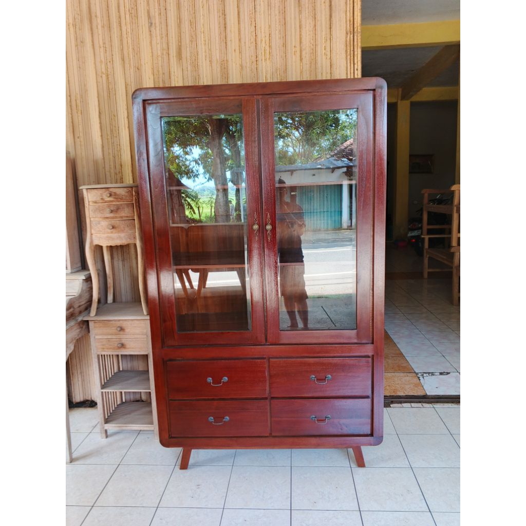 Lemari hias retro dapur jati jepara