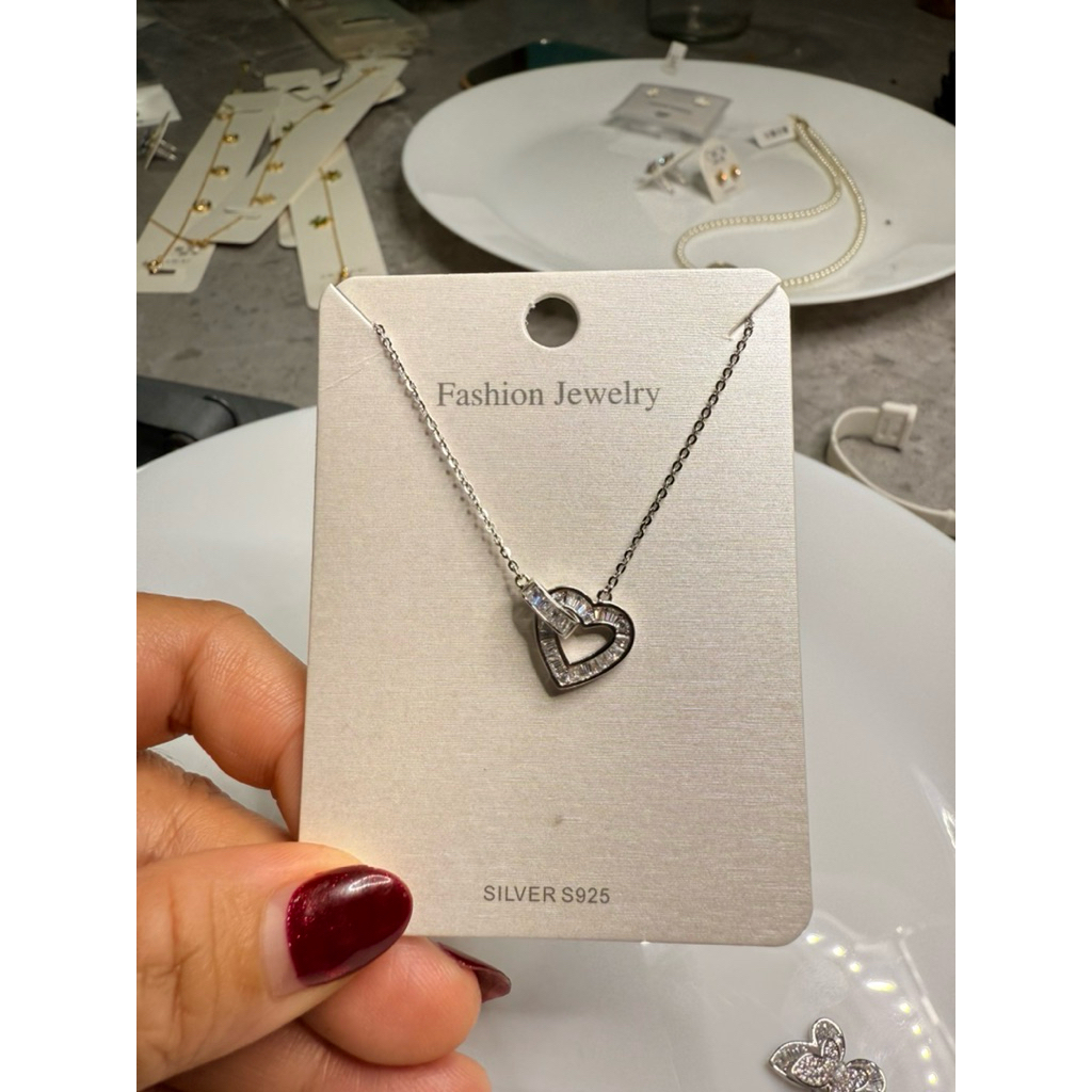 Amora Necklace Sterling Silver 925 Kalung Silver Kalung Love