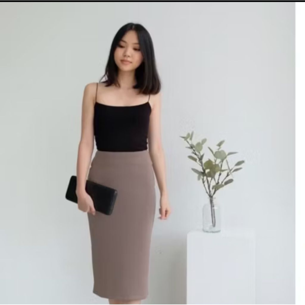 Rok pendek selutut / Rok Rajut Wanita Premium Murah