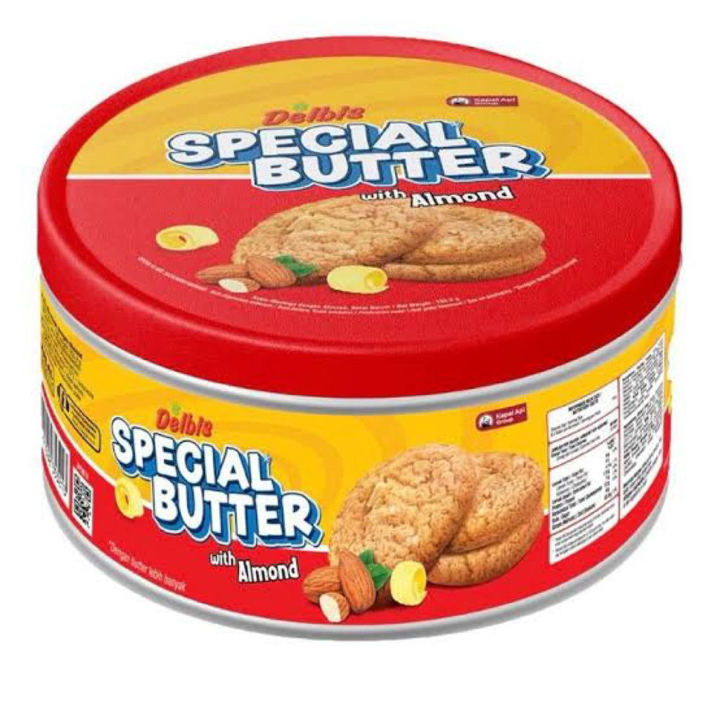 

DELBIS SPECIAL BUTTER COOKIES KALENG [1 KALENG @155G] | DELBIS COOKIE ALMOND | KUKIS MENTEGA ALMOND