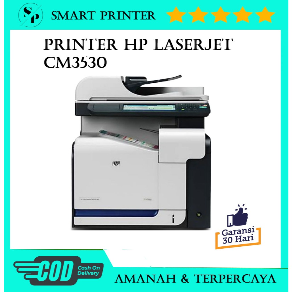 Printer HP Color Laserjet CM3530 MFP termurah bergaransi