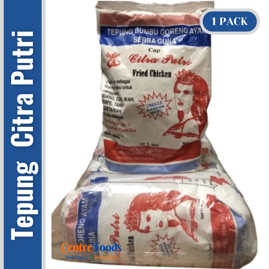 

Tepung Bumbu Goreng Serbaguna - Tepung CITRA PUTRI | Isi 10 Pcs - 2.5 Kg [ Harga Per PACK ]
