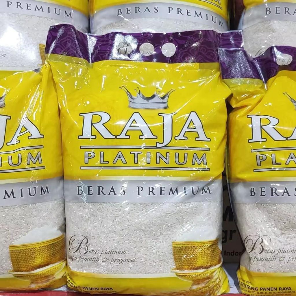 

Beras RAJA PLATINUM Kemasan 5 KG kualitas Premium Pulen