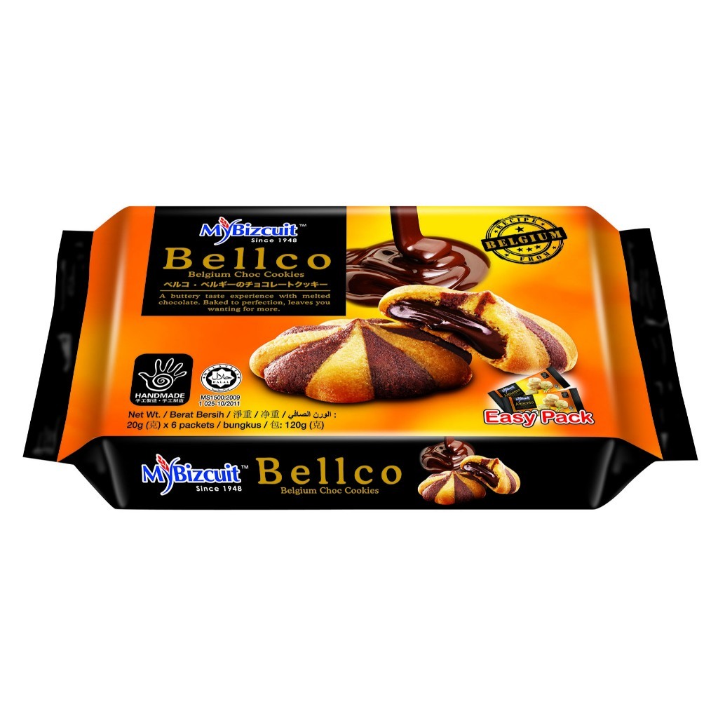 

[oddsolshop] pekanbaru/My Bizcuit Bellco Belgium Choc Cookies 120GR Biskuit Cokelat Chocolate Cookie