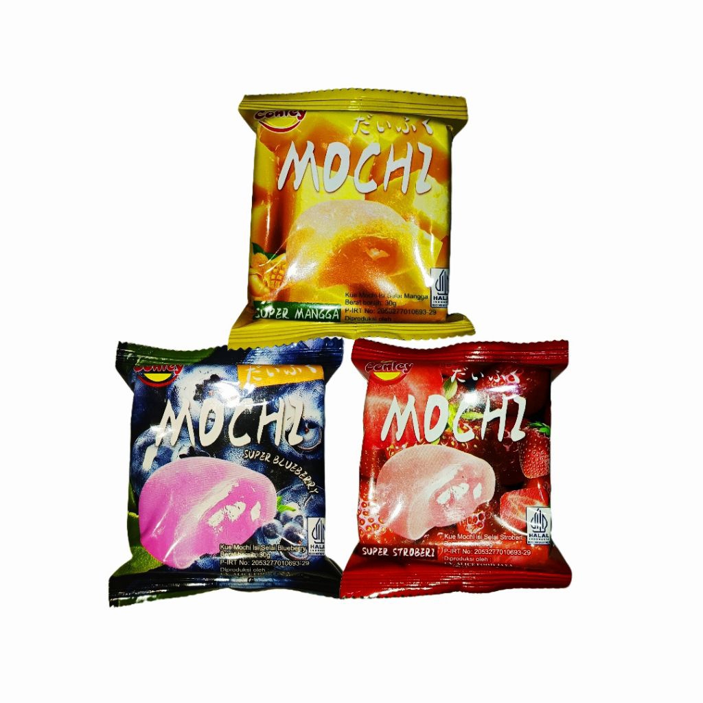 

Conley Mochi 30 gram Isi Selai Mangga, Blueberry, Stroberi