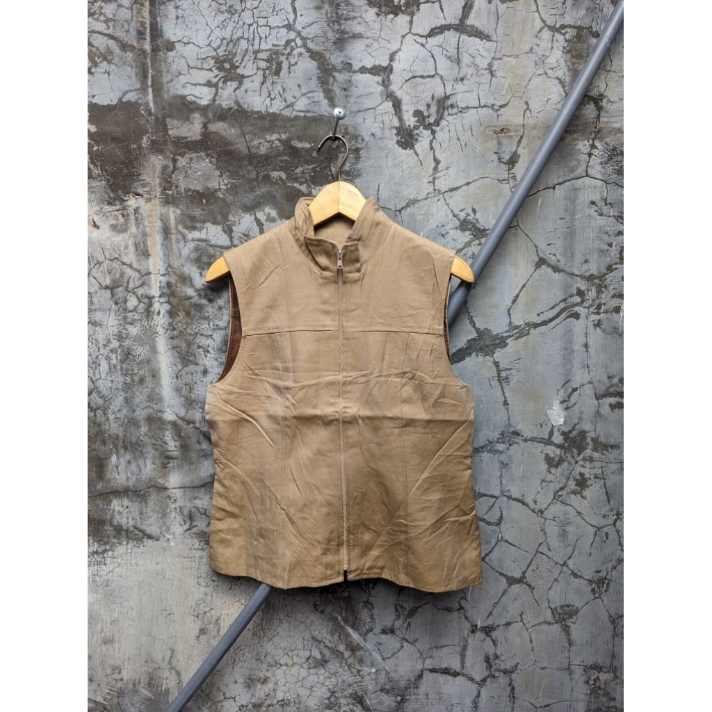 rompi vest bahan denim second