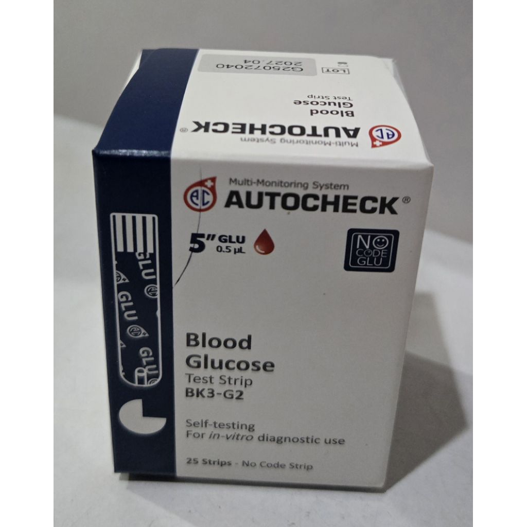 AUTOCHECK BLOOD GLUCOSE 25 strip