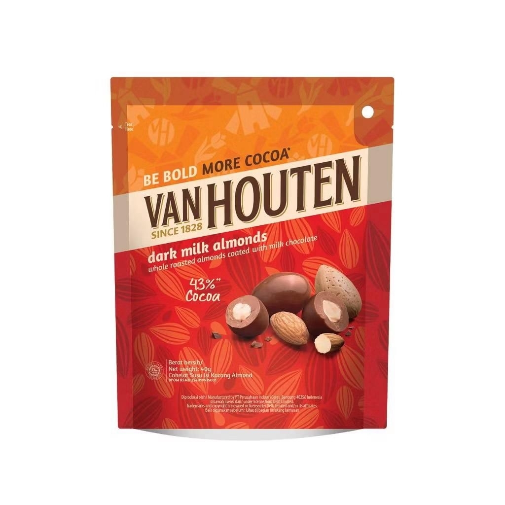 

Van Houten Dark Milk Almonds 40 gram