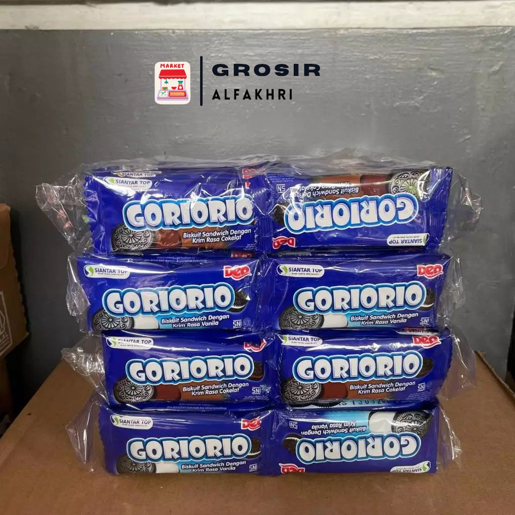 

GORIORIO BISKUIT CREAM RASA CREAM VANILLA DAN COKELAT (ISI 20)