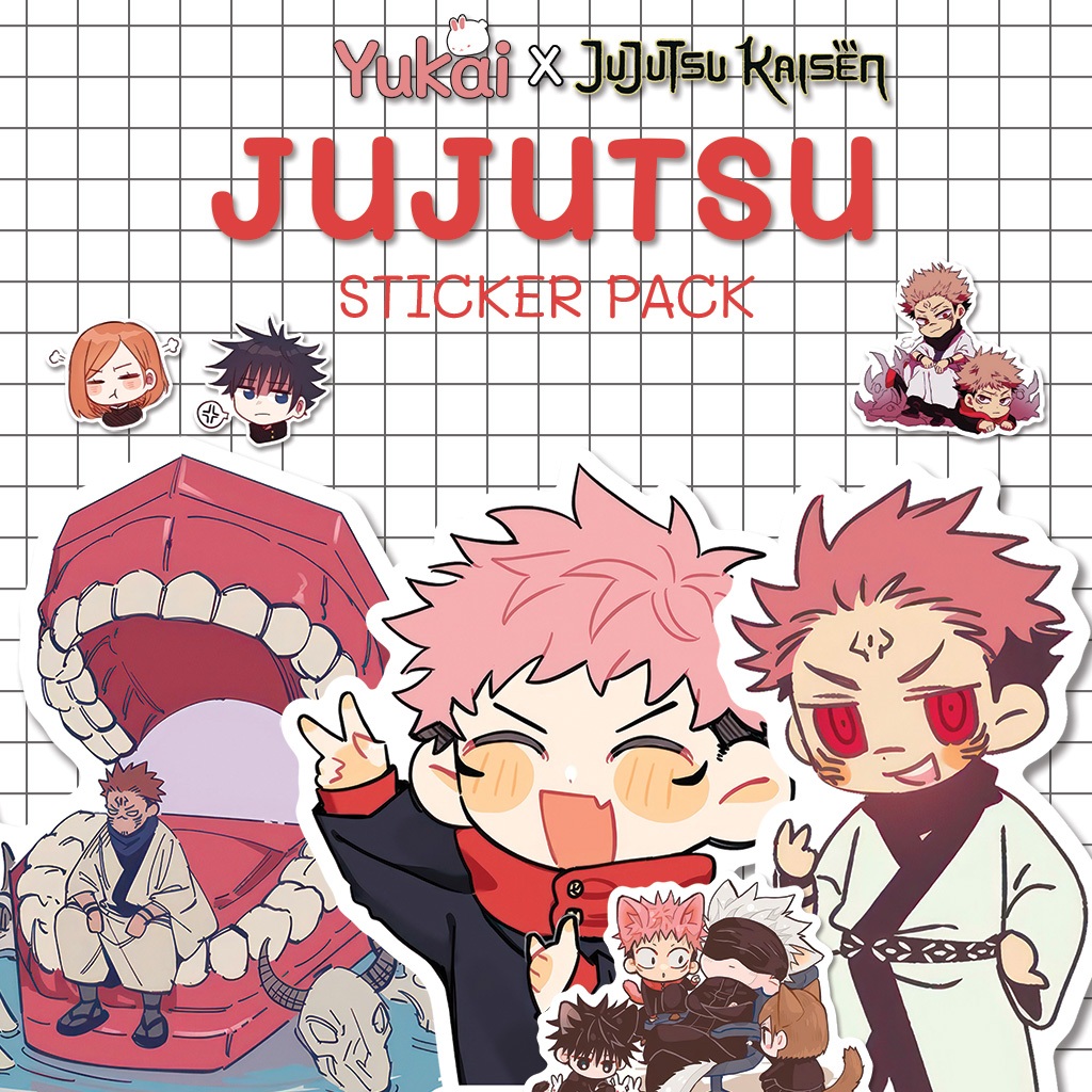 

Stiker Yuji Itadori Jujutsu Kaisen Premium - Sticker Pack Anime Waterproof