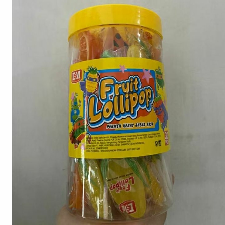 

Lolipop Fruit rasa Buah pertoples isi 30 pcs dan 50 pcs