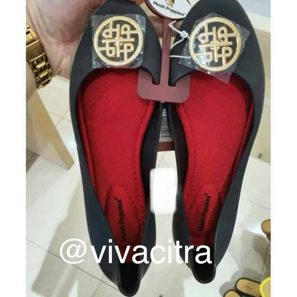 Sepatu flat hush puppies emilia READY jelly shoes sale best seller