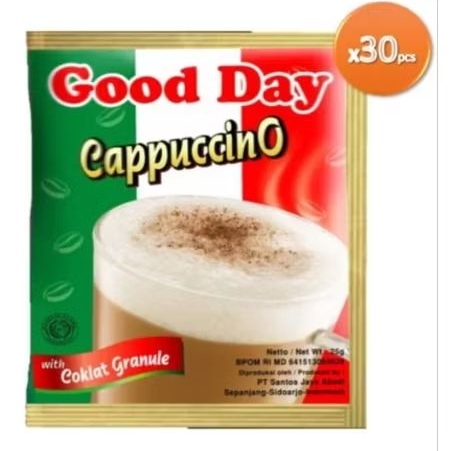 

Good Day Cappucino isi 30 sachet [3 renceng]