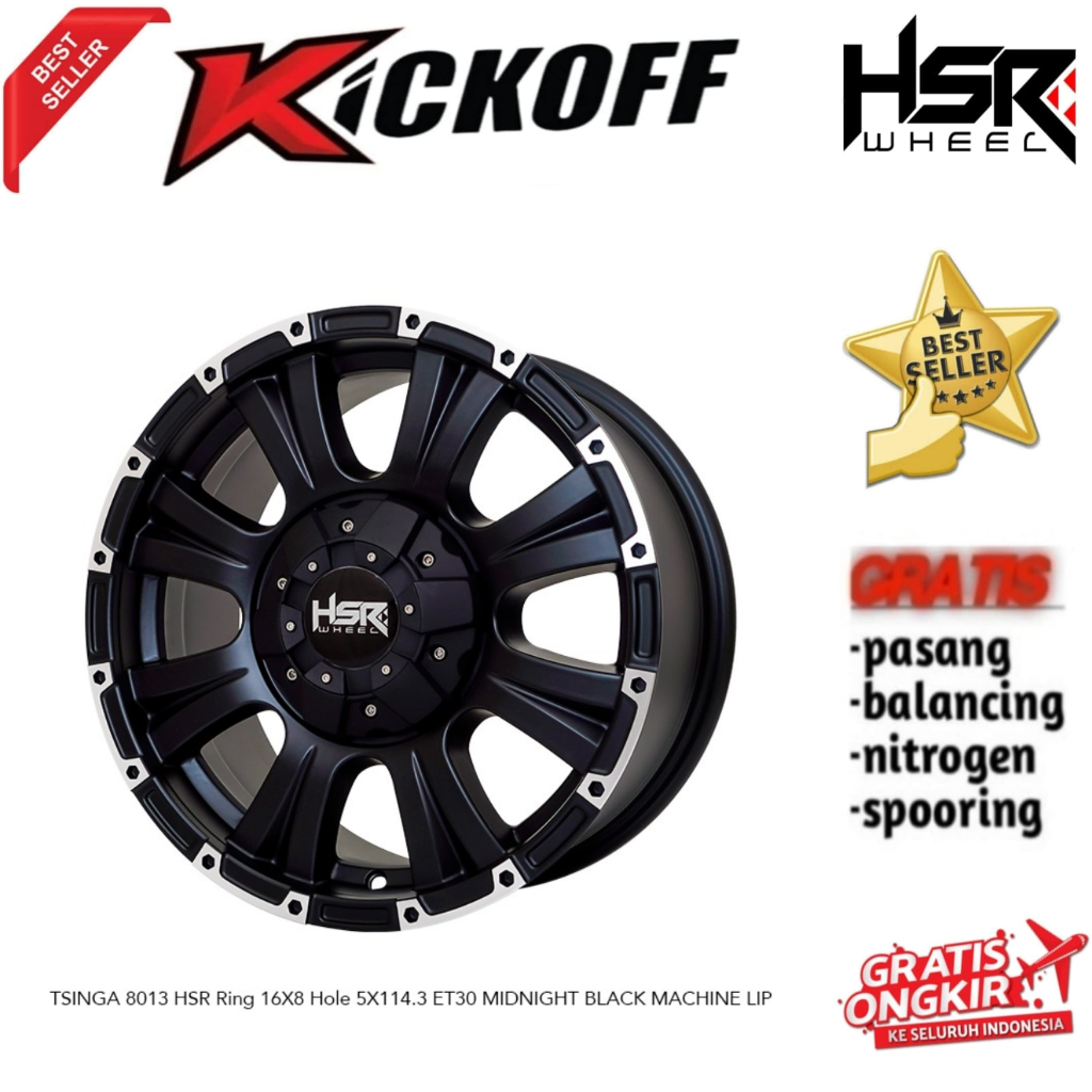 VELG OFFROAD HSR TSINGA RING 16 BISA BUAT MOBIL JUKE TERIOS XPANDER HILUX INNOVA DLL