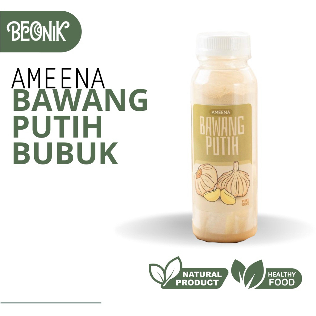 

Bawang Putih Bubuk 150gr | Ameena Premium Quality