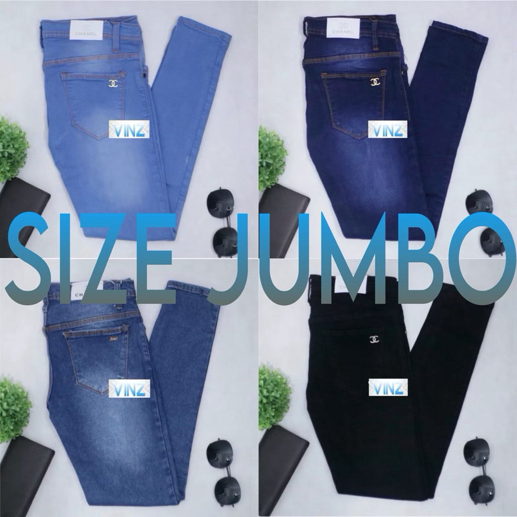 Celana Jeans Wanita Skinny Jumbo & Super Jumbo