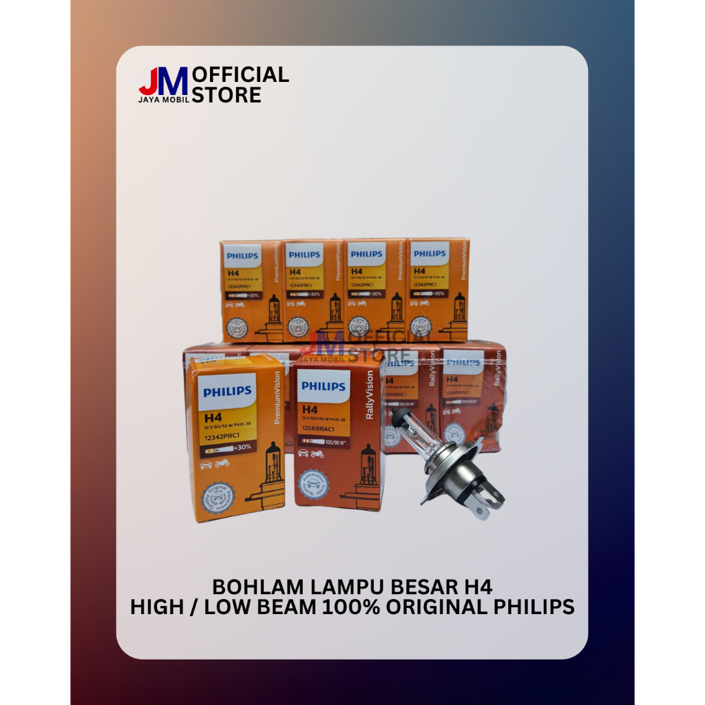 PHILIPS H4 12V - 100% ORIGINAL