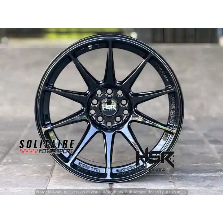 VELG RACING HSR RING 17 UNTUK CIVIC CAMRY LIVINA QUTLENDER INNOVA VELG HSR R17 FREE ONGKIR