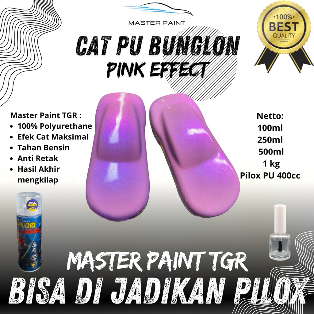 (BISA DI JADIKAN PILOX) CAT PINK EFFECT BUNGLON | CAT PU PINK EFFECT BUNGLON BY MASTER PAINT TGR