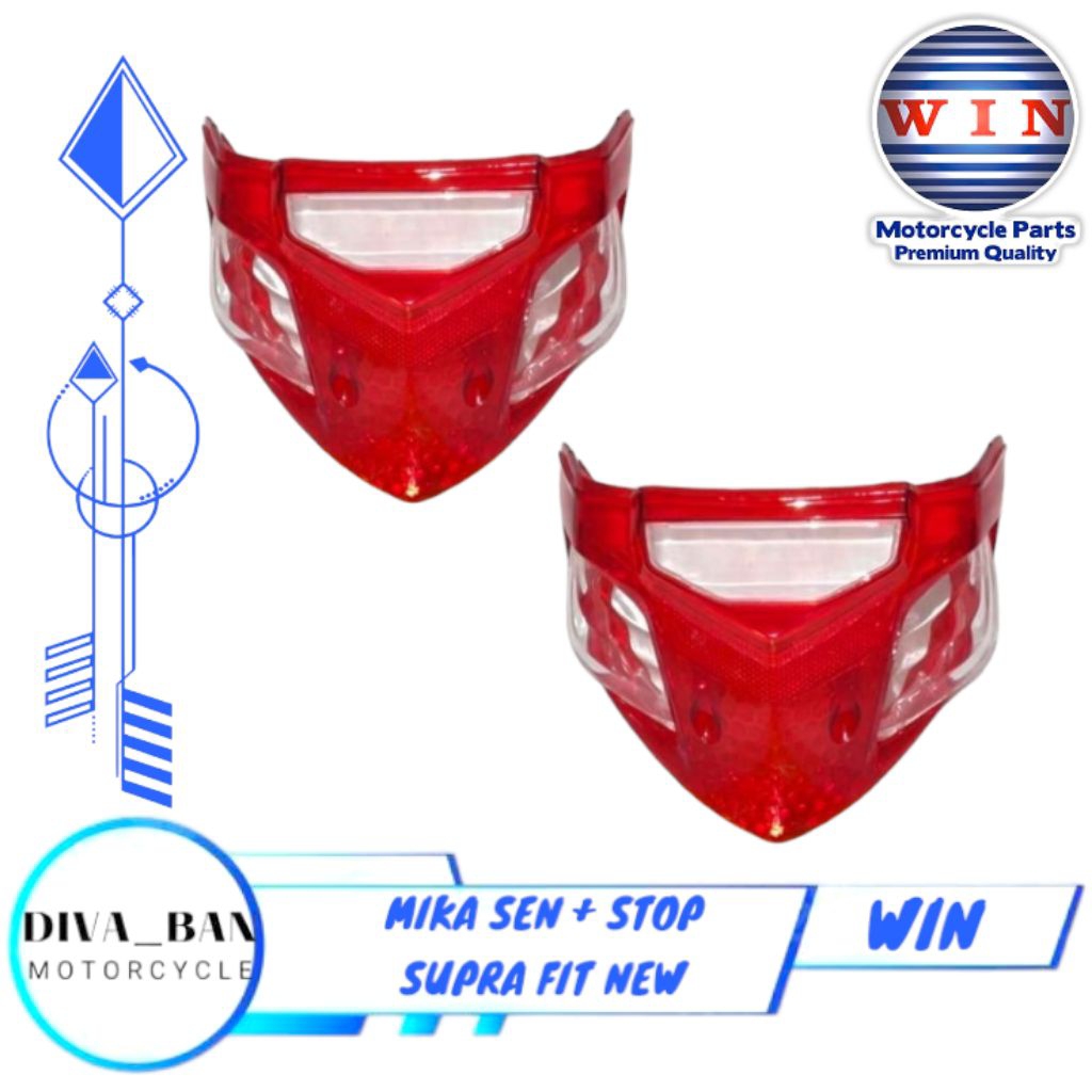 MIKA SEN + STOP BELAKANG SUPRA FIT NEW, SUPRA FIT JUMBO, SUPRA FIT S MERK WIN