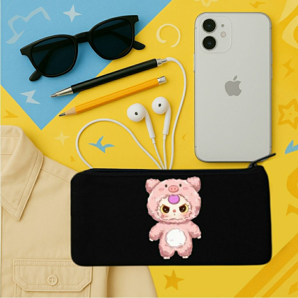 

Tempat pinsil baby three V3 tepak gambar lucu pen case funny baby V3