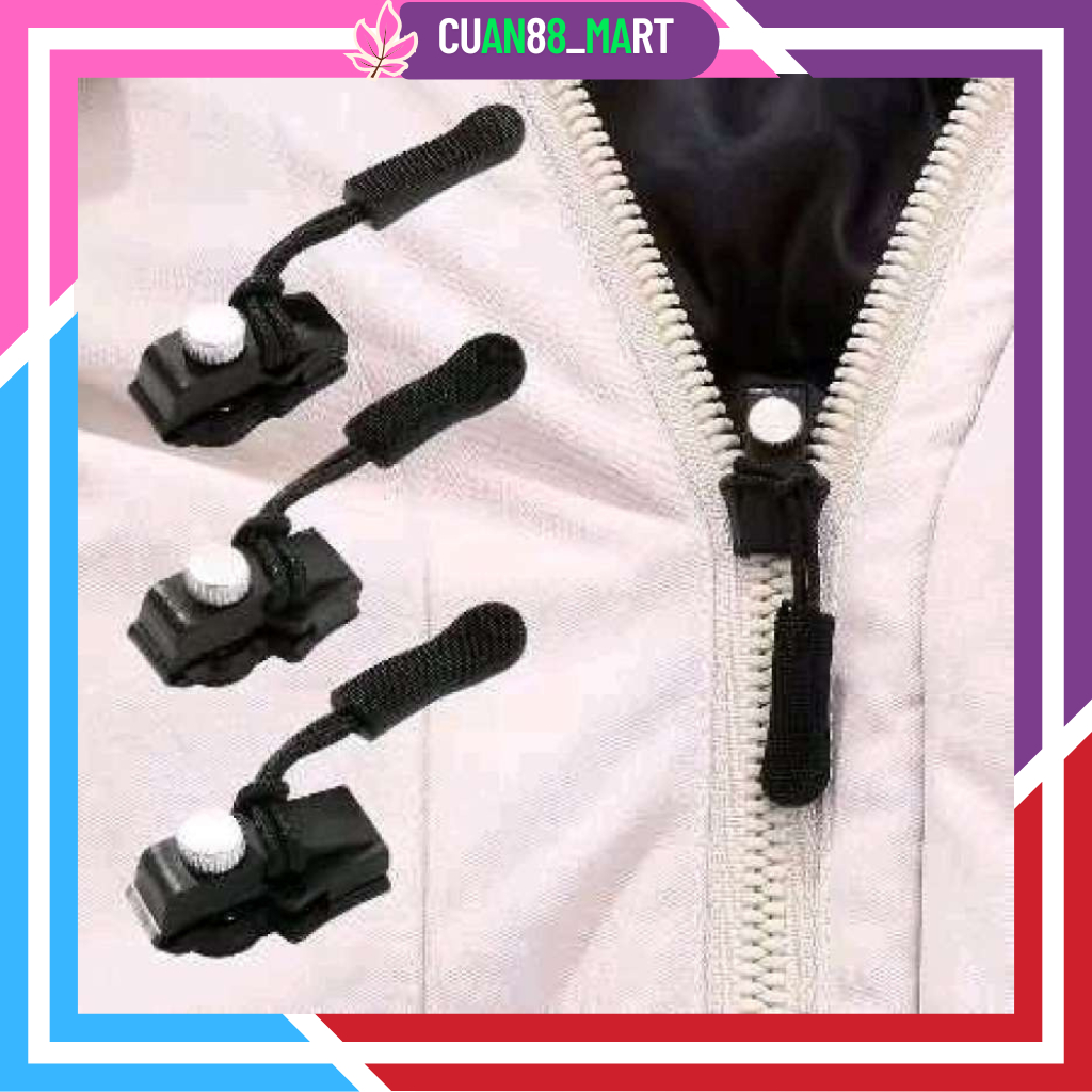 Zipper Lock Pakaian Hitam / Resleting Tas dan Jaket / Perbaikan Zipper Darurat