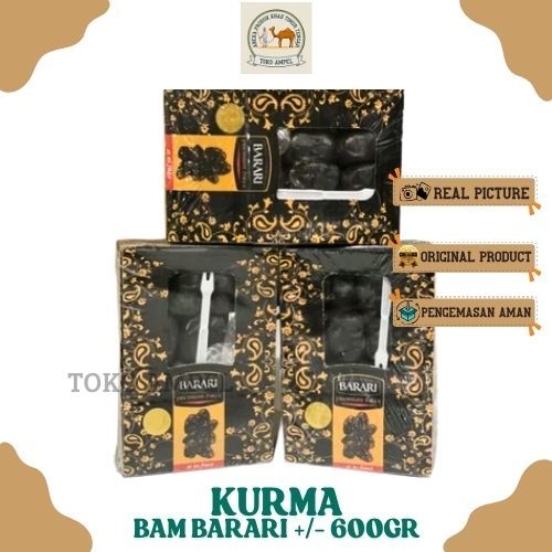 

KURMA Anggur Premium BAM BARARI 650gr Kemasan Dus Cantik Premium Mazafati Khas Iran Madina Black Diamond Samira