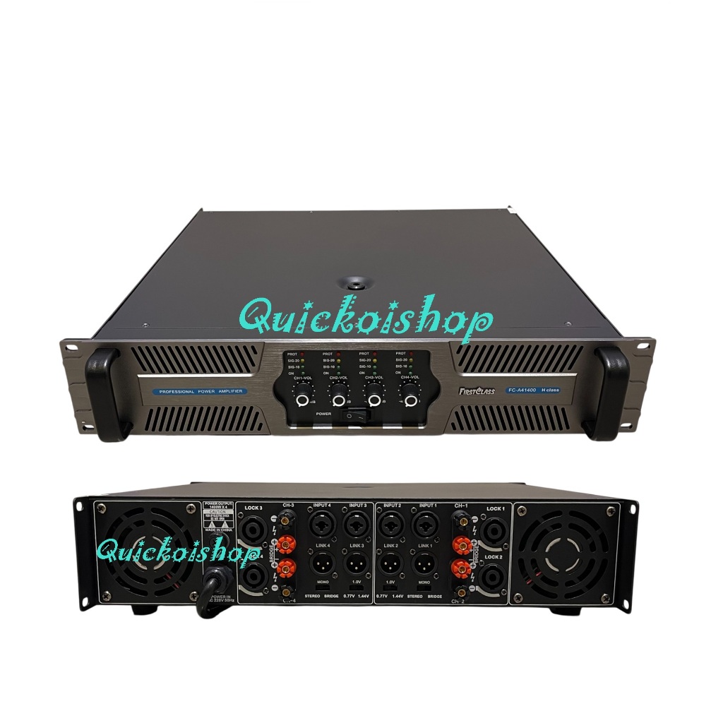 Power Amplifier 4 Channel Firstclass FC-A41400H FC A41400 H CLASS