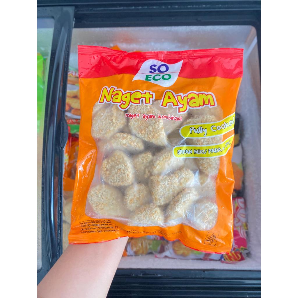 

SO ECO NAGET AYAM 500gr / SOECO CHICKEN NUGGET / AYU PUTRI FROZEN FOOD