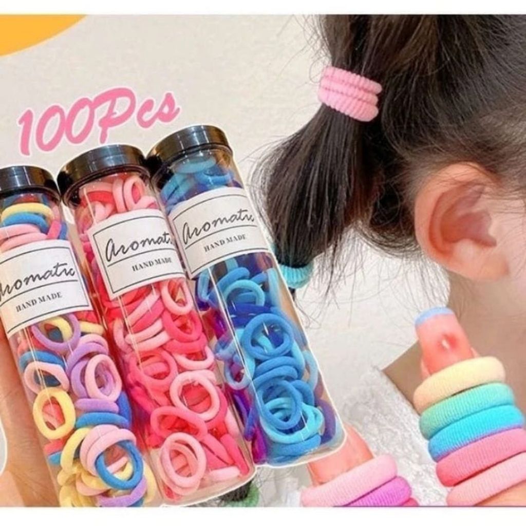 IKAT RAMBUT DONAT/KARET IKAT RAMBUT/IKAT RAMBUT WARNA WARNI/KARET IKAT RAMBUT