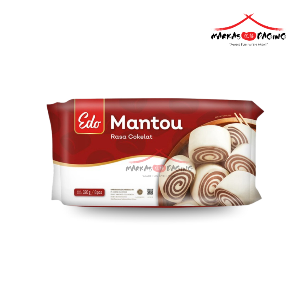

Edo Mantou Chocolate 320 Gr Roti Sepan - Markasdaging