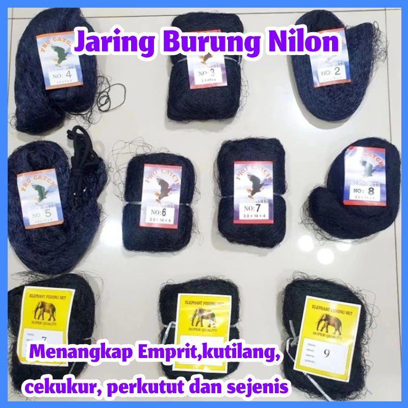 Jaring Burung Nilon Emprit, Perkutut, Pipit, Kutilang, Tekukur Jaring Kandang Ayam Jaring Padi Sawah