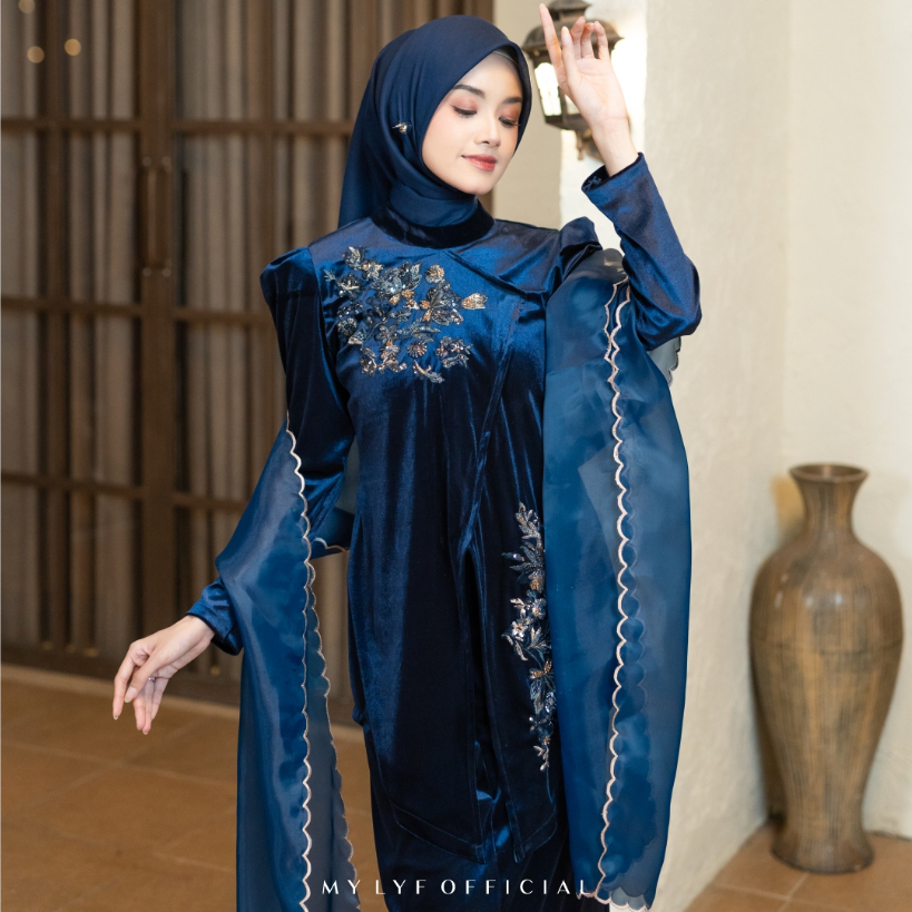 MYLYF OFFICIAL - RYCA SET DRESS - SPAN - PANJANG - RESEPSI LAMARAN PREWED LEBARAN BUKBER - WANITA MU