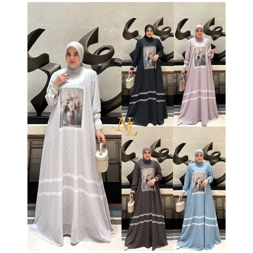 NUNULOLO TERBARU / JAMILA DRESS BY NUNULOLO ORIGINAL / GAMIS NUNULOLO TERBARU