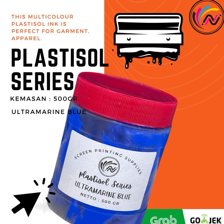 

KODE H22Z 5GR Tinta Plastisol Ink Pigment Sablon Basis Minyak Banyak Warna