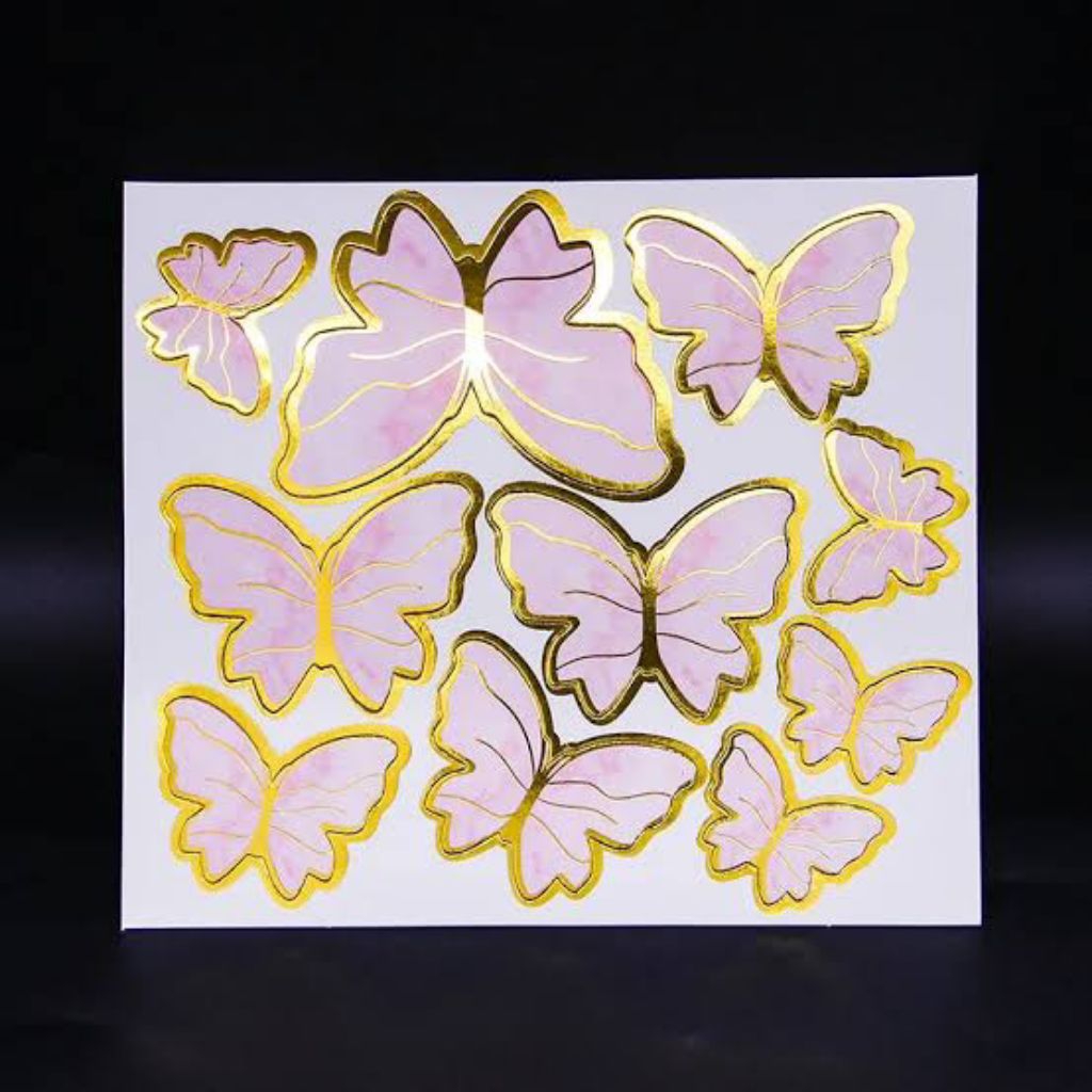 TOPPER KUPU KUPU/TOPPER ULANG TAHUN/TOPPER BUKET KUPU KUPU