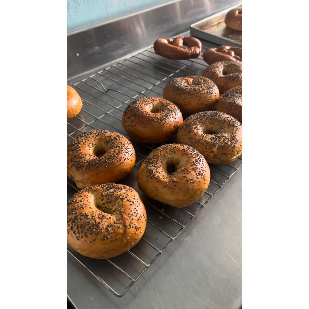 

Bagel soft dengan Ragi alami