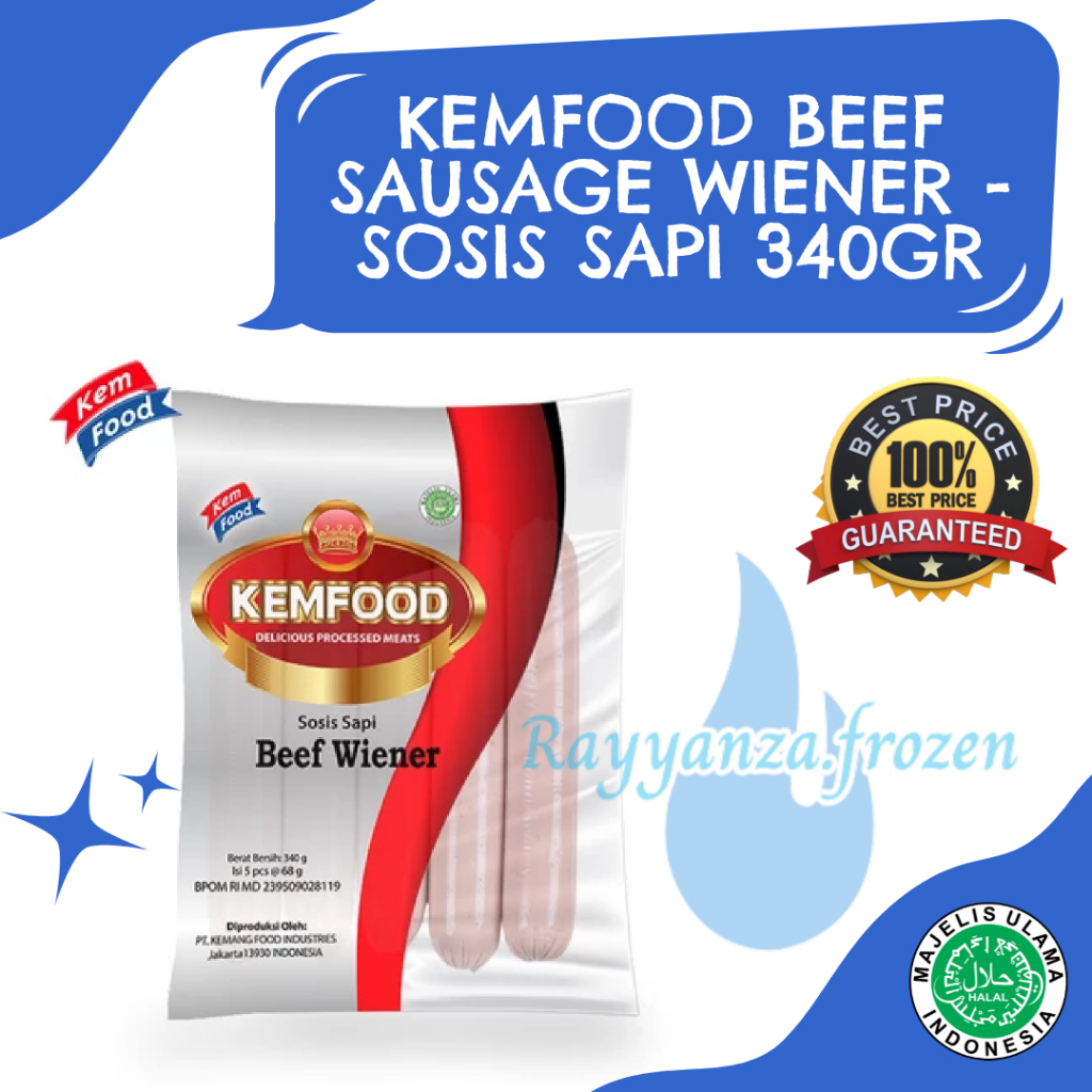 

Kemfood Beef Sausage Wiener Sosis Sapi 340gr