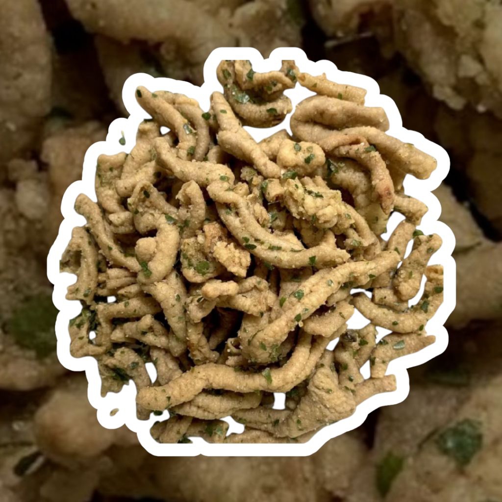 

keripik usus crispy ( 1 pack isi 25 pcs )