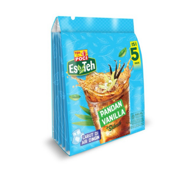 

Es Teh Poci Pandan Vanilla + Selasih 120g isi 5pcs