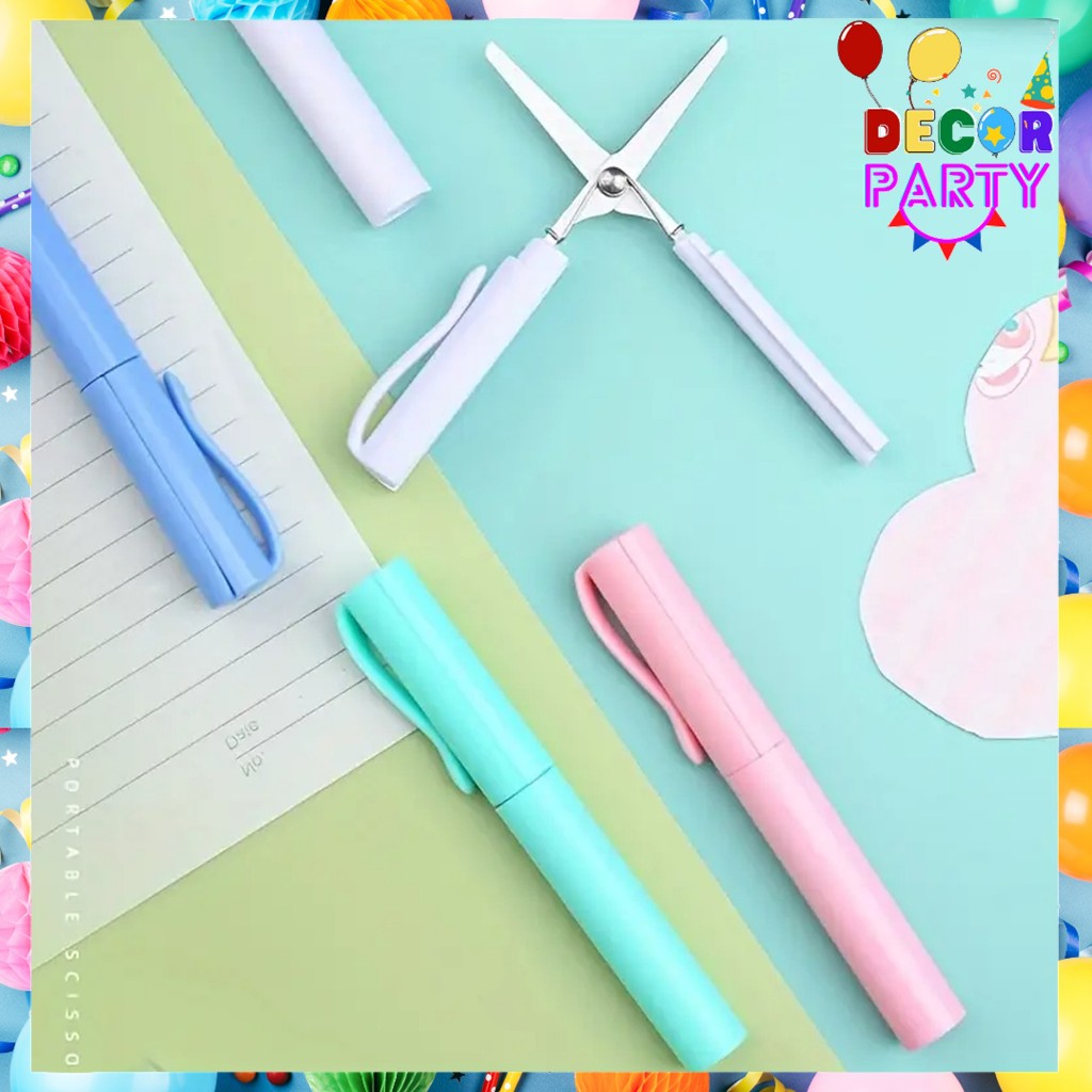 

DP Gunting Lipat Mini Bentuk Pena Gunting Kertas Paper Cutter Portable Scissors Model Pulpen Gunting Kecil Alat Pemotong Kertas Portabel