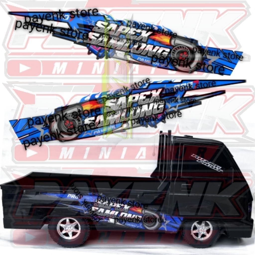 STIKER LIVERY SAPEX SAMLONG MINIATUR L300